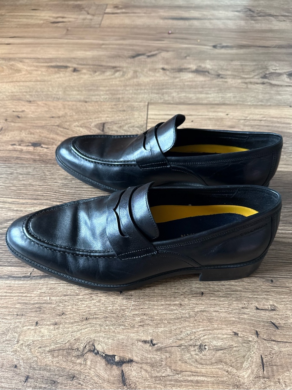 Classic Men's Black Leather Penny Loafers - Cole Haan